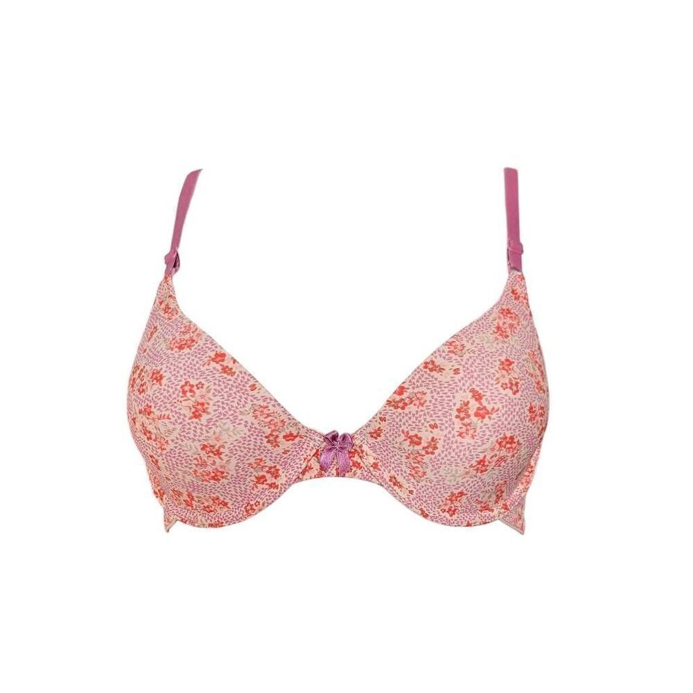 coquette floral t-shirt bra